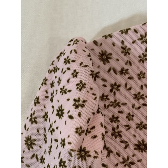 Free People Women’s Lavender Combo Color 3/4 Sleeve Gathered Tee Sample New XS - Picture 7 of 10